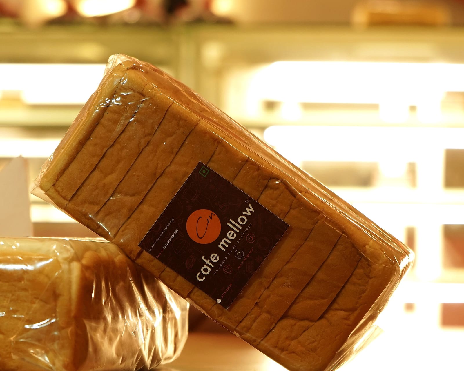 Loaves of bread baked in the Café Mellow kitchen