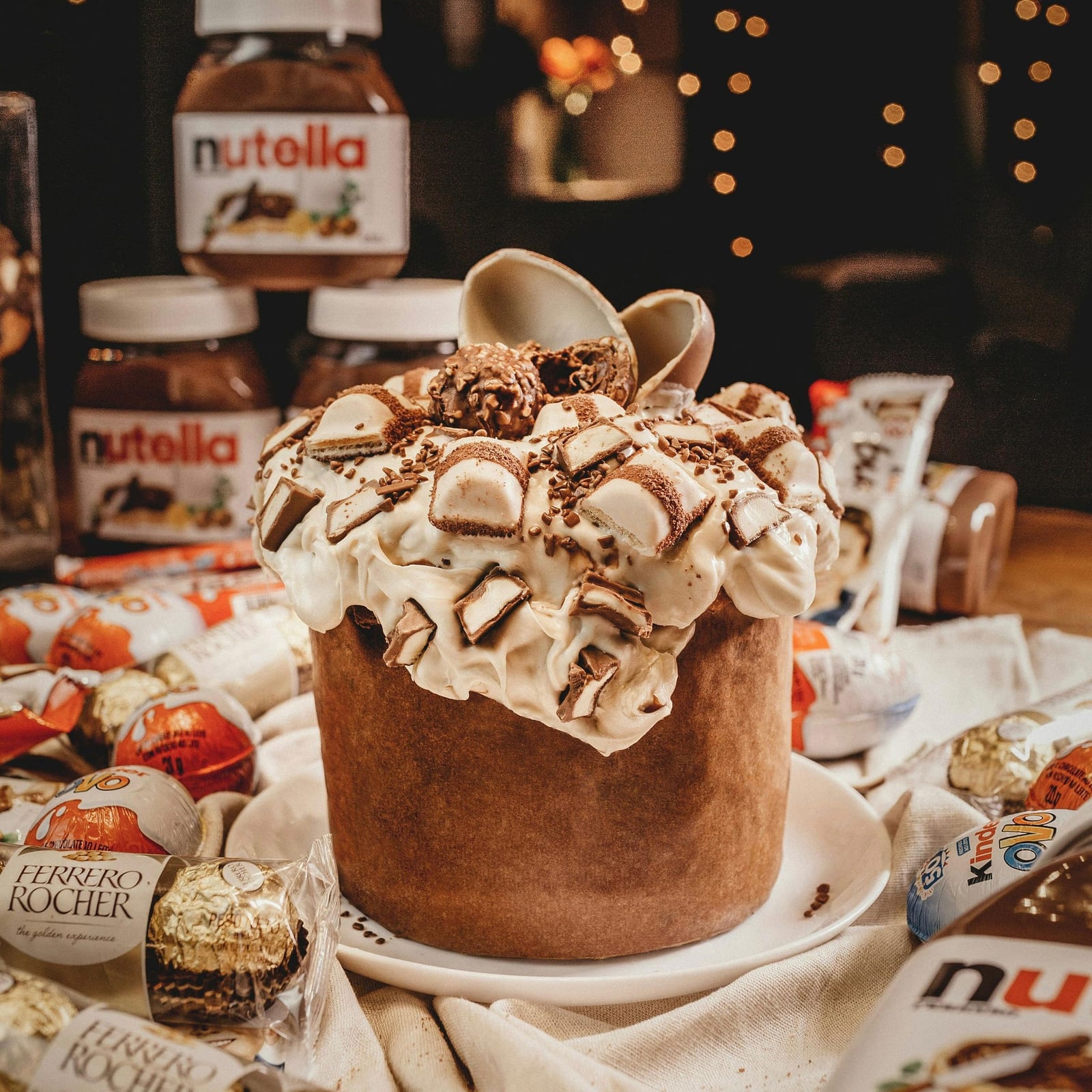 Nutella overload cake, made to order at Café Mellow